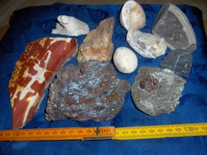 Mineralien Sammlung, Steine, Granat, Calcit,u. a. Bild 8