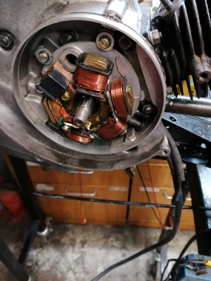 Seltener Piaggio Ape50 Handstart-Motor umgebaut auf Elektronische Zündung Bild 1