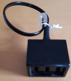 TAE Telefon Verteiler RJ11 Stecker auf NFN Buchse Adapter Kabel Bild 1