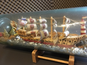 Buddelflasche Segelschiff in einer 3 L Flasche Bild 1