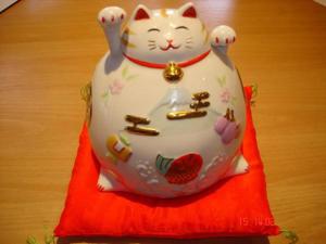 Porzellan Japan Katze Bild 3