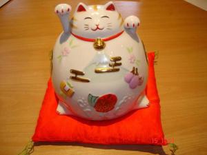 Porzellan Japan Katze Bild 1