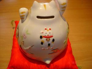 Porzellan Japan Katze Bild 2