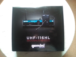 Gemini UHF-System mit Single Headset und Sender (UHF-116HL)