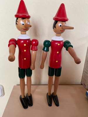 Holzfiguren Pinocchio Handarbeit