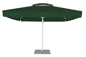 Profi 5x5m Sonnenschirm 5m Gastroschirm Marktschirm von Lukip inkl. Ständer und Platten Grün Bild 1
