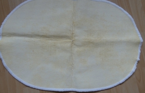 Duschvorleger / Badeteppich weiß / oval ca. 66 cm x 43 cm Bild 3