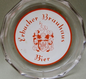 Erbacher Brauhaus Bier Glas Aschenbecher Bild 2