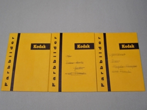 Kodak Foto Papiertasche für Farbbilder um 1960 Retro Alt Bild 3