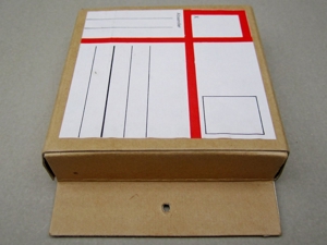 BASF Magnetophonband Versandbox Karton Tasche Block 10 Versandaufkleber Bild 4