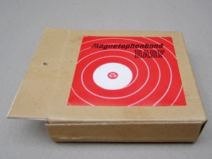 BASF Magnetophonband Versandbox Karton Tasche Block 10 Versandaufkleber Bild 2