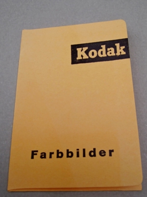 Kodak Foto Papiertasche für Farbbilder um 1960 Retro Alt Bild 4