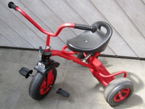 Kettler Dreirad Sitz Lenker verstellbar rot Halterung für Schiebestange Bild 1