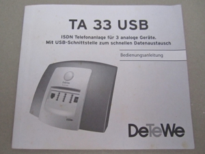 DeTeWe TA33 USB Terminaladapter ISDN Analog mit Standfuß Bild 5