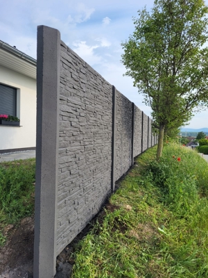 Moderner Zaun Betonzaun aus Polen mit Lieferung und Montage Bild 16