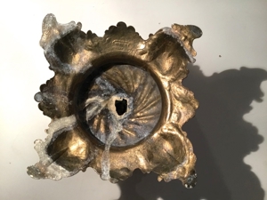 Dekorativer Bronze-Pokal, Antik, gepunzt, Gebrauchspuren Bild 5