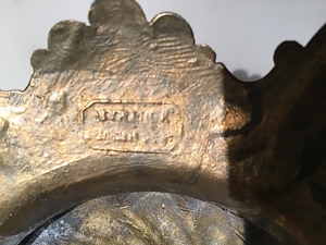 Dekorativer Bronze-Pokal, Antik, gepunzt, Gebrauchspuren Bild 7