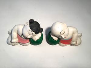 2er-Set, chinesische schlafende Kinder , Opiumruhekissen Bild 2