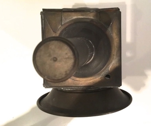 alte Kutscherlampe aus Messing, gebraucht Bild 8