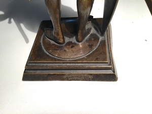 Bronzefigur König Arthur 19. Jh. Antik, Rarität Bild 7