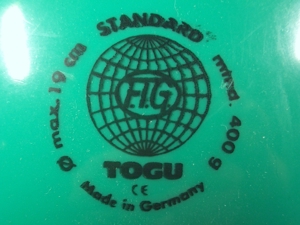 2 FIG zertifizierte RSG Gymnastikbälle c.a. 400gr. c.a. 19cm Bild 4