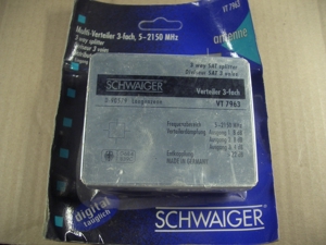 Schwaiger 3-Fach-Verteiler VT7963 neu Bild 1