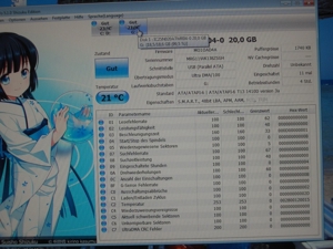 Neuwertige Laptop - Festplatte Hitachi IC25N020ATMR04-0 (20 GB 2,5 ) Bild 1