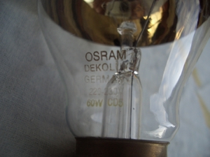 Osram Decolux gold 60Watt E27 kuppenversiegelt Bild 2