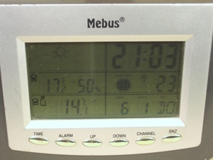 2 Mebus Funkwecker mit Wetterorakel und 1 Außensensor MEBUS ET3332B Bild 2
