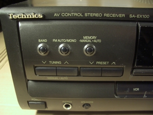 Technics SA-EX100 AV Control Stereo Receiver mit RDS und Fernbedienung, 2x 100 Watt. Bild 4