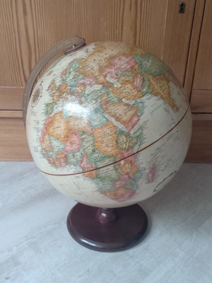 Globus Globe 30,5cm français französisch 3D Relief Bild 1