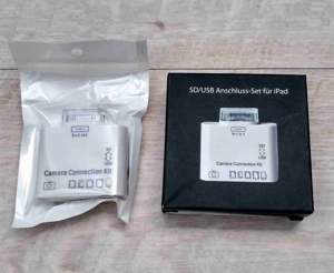 unbenutztes original Apple SD/USB Kamera Anschluss Set 5+1 in 1 für iPad