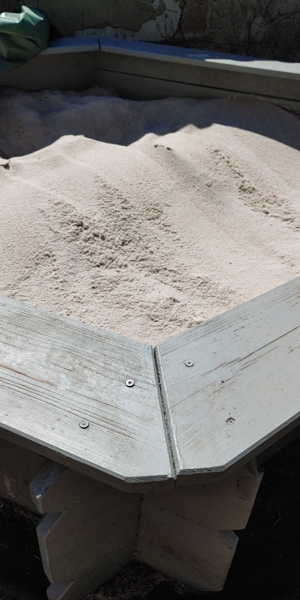 Sechseck Sandkasten 173 cm ab 3 Jahren mit Sitzfläche Bild 8