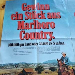 2 Werbeplakate, Gewinne ein Stück aus Marlboro Country Bild 2