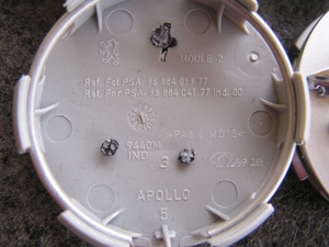 Peugeot Apollo Nabendeckel - Nabenkappe - Radkappe f. Alufelgen Bild 3