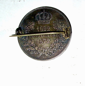 .Antike Silbermünze als Brosche Bild 2