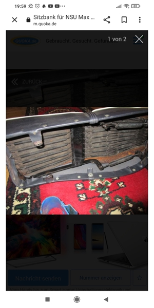 NSU-Max Sitzbank Bild 2