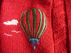 Leichter Herren-Strick-Pullover, rot, wie neu, Gr. 54   XL Bild 3