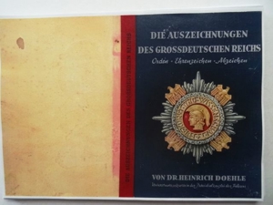 Doehle, Heinrich. Die Auszeichnungen des Grossdeutschen Reichs. Orden, Ehrenzeichen, Abzeichen. Bild 1