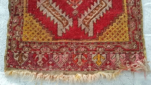 Antiker Anatolischer Teppich 19.Jh. Sammler Kunst- Sakral- Unterlage Möbel Orient Bild 2