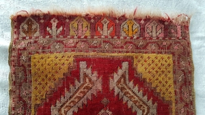 Antiker Anatolischer Teppich 19.Jh. Sammler Kunst- Sakral- Unterlage Möbel Orient Bild 6