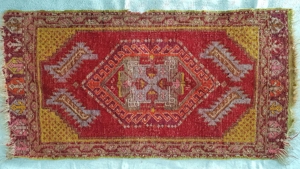 Antiker Anatolischer Teppich 19.Jh. Sammler Kunst- Sakral- Unterlage Möbel Orient Bild 4