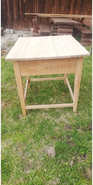 Naturholztisch antik unbehandelt Bild 4