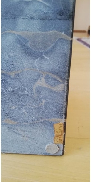 Alte Schreibtischgarnitur aus schwarzem Marmor - neu Bild 4