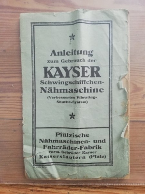 Antike Kayser Nähmaschine von Christian Fischer Nürtingen Bild 9