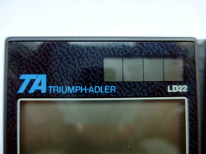 Solar-Taschenrechner TRIUMPF-ADLER mit Schutzhülle - neu Bild 3