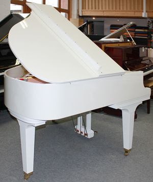 Klavier Flügel Kawai KF-1, 164 cm, weiss poliert, generalüberholt, alles neu Bild 2