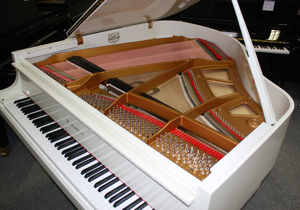 Klavier Flügel Kawai KF-1, 164 cm, weiss poliert, generalüberholt, alles neu Bild 7