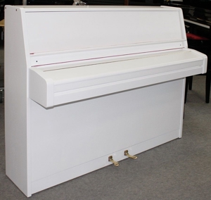 Klavier Schimmel 113 weiß satiniert, Nr. 260085, Renner-Mechanik, 5 Jahre Garantie Bild 2