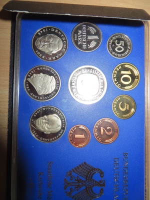 Bundesrepublik Deutschland Kursmünzensatz, Umlaufmünzenserie 1998, OVP Bild 6